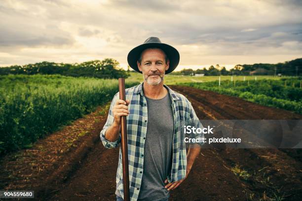 This Farm Is My Pride And Joy Stock Photo - Download Image Now - Farmer, Portrait, Agriculture
