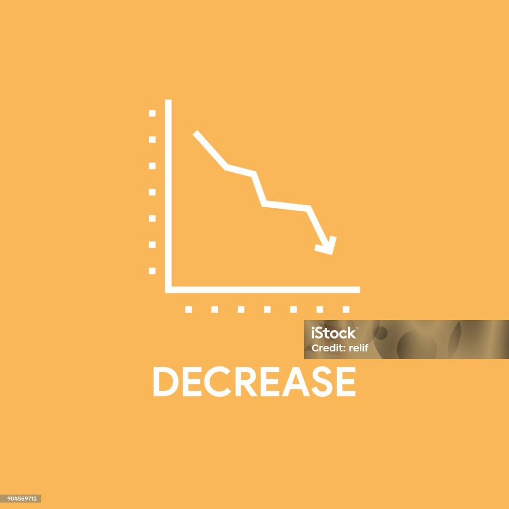 Decrease Figure Decrease Concept Stock Illustration - Download Image Now - Abstract ...