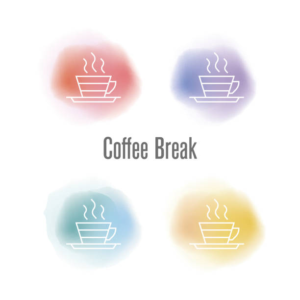 ilustrações de stock, clip art, desenhos animados e ícones de coffee break concept - coffee time restaurant