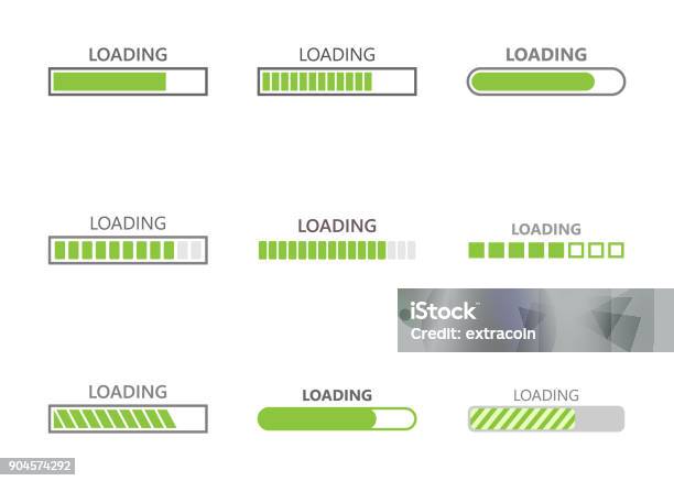 進行状況アイコン バーの読み込み - ダウンロードのベクターアート素材や画像を多数ご用意 - ダウンロード, 積み込む, 進歩