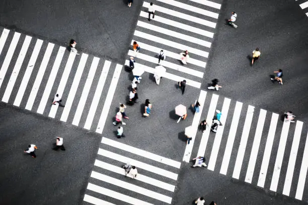 Tokyo - Japan, Ginza, Asia, Crowd, Japan