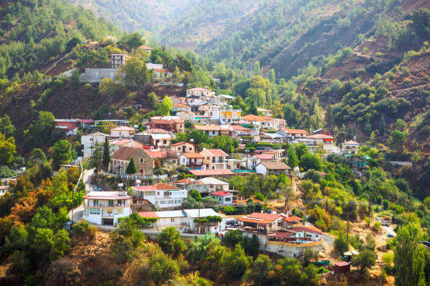 istock Small village in cyprus mountain. 904590932
