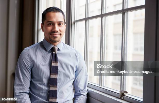 Young Hispanic Business Man Smiling To Camera Stock Photo - Download Image Now - Latin American and Hispanic Ethnicity, Businessman, Men