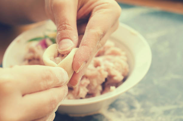 istock The process of making delicious home-made dumplings with meat. 904603910