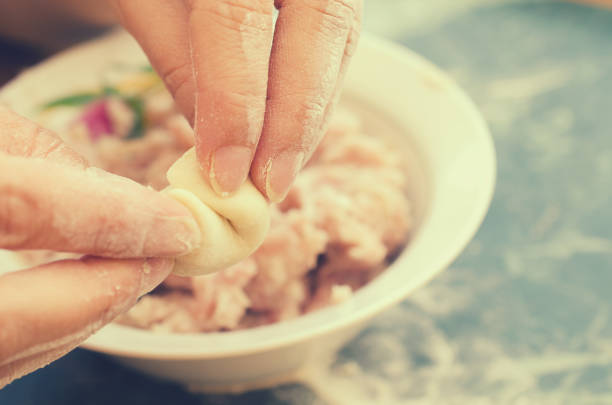 istock The process of making delicious home-made dumplings with meat. 904603962