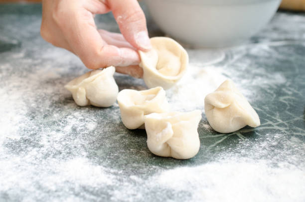 istock The process of making delicious home-made dumplings with meat. 904604110