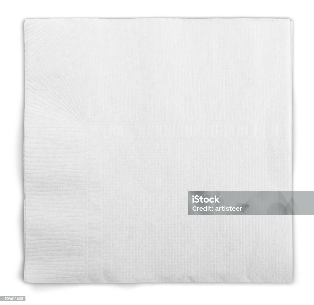 Napkin. Blank Paper Napkin Napkin Stock Photo