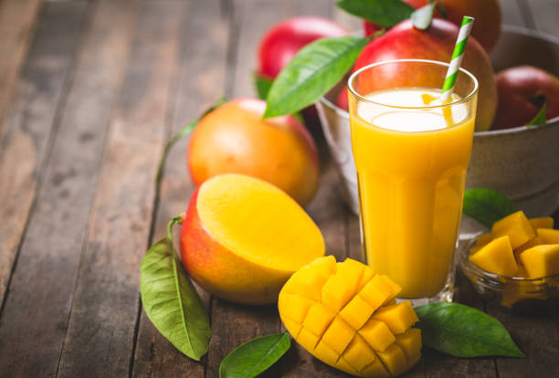 istock Mango juice in the glass 904617530
