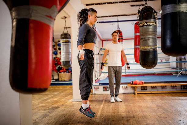istock Skipping Together in the Gym 904635516
