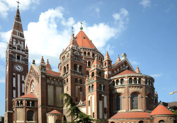 Details of city of Szeged in southern Hungary