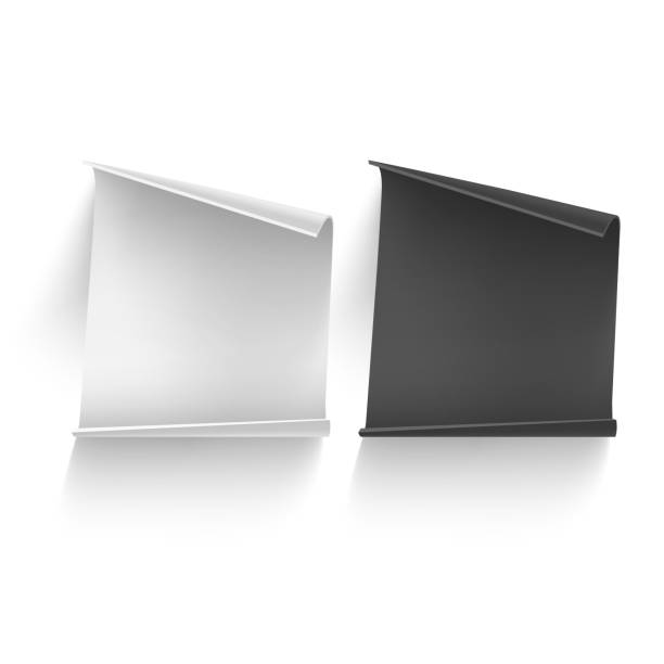 istock Black and white Paper sheet template. Isolated on white. A sheet of paper for your notes, vector eps 10 illustration 904654476