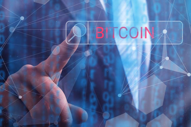 istock Virtual money bitcoin cryptocurrency bitcoins accepted here logo on the touch screen 904655188