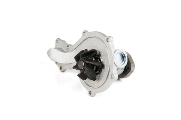 istock Car water pump. Pump cap with an impeller on a white isolated background 904657766