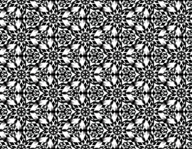 winter nahtlose illusion von den sternen mit kontrastierenden elementen - stream motion floral pattern flowing stock-grafiken, -clipart, -cartoons und -symbole