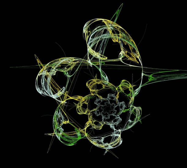 istock image of one Digital Fractal on Black Color 904665868