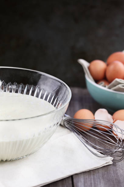istock Bowl of Pancake Batter with Fresh Eggs 904670290