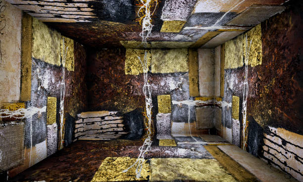 istock Abstract Urban Interior Art Paint Room Stage Background Texture 904698634