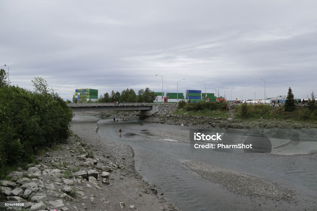 riverbed in anchorage Kink river riverbed in Anchorage Alaska and this was taken in august Bud Stock Photo