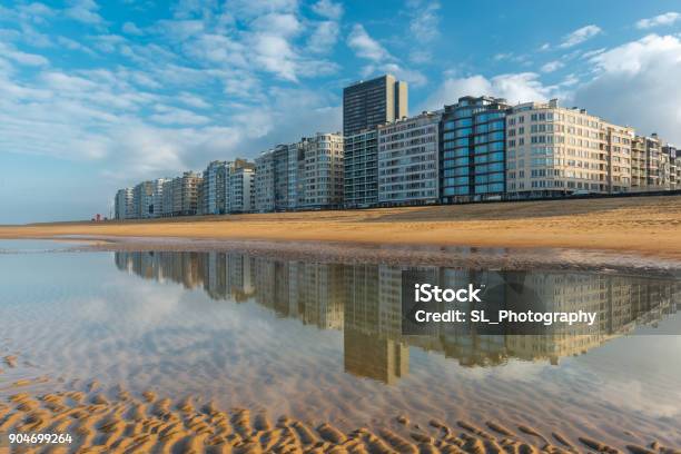 Ostend Skyline Stock Photo - Download Image Now - Ostend, Belgium, Beach