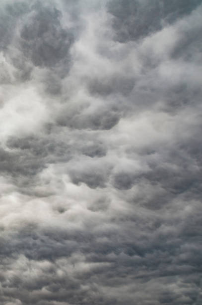 istock The vertical view of overcast texture with clouds. Copy space.A lot of clouds in dramatic filter. 904704128