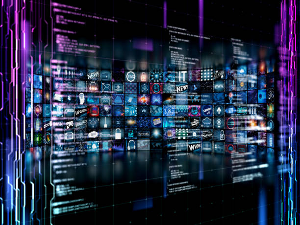 istock Media concept with TV screens 904732474