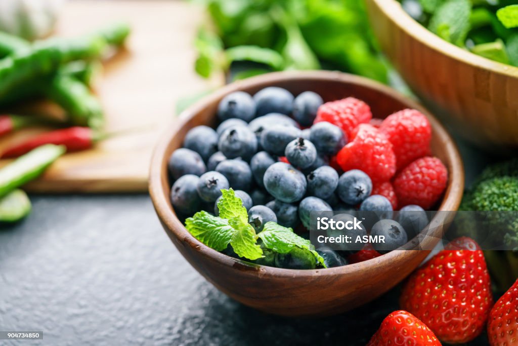 Mixed berries Fruit Stock Photo