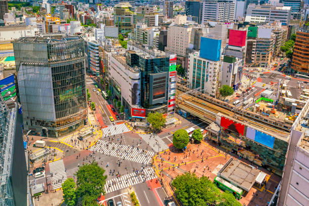 istock Shibuya Crossing from top view 904735060