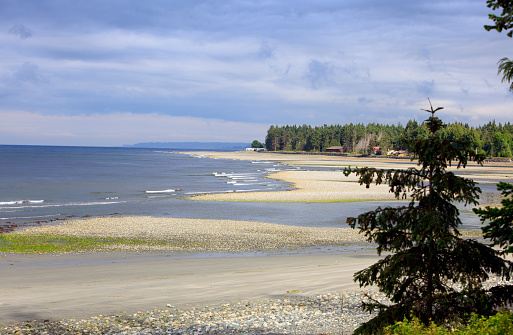 Quiet beach retreat on Vancouver Island BC.