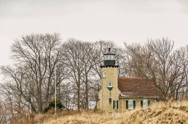 istock Old Lighthouse on the White River in Michigan 904773992