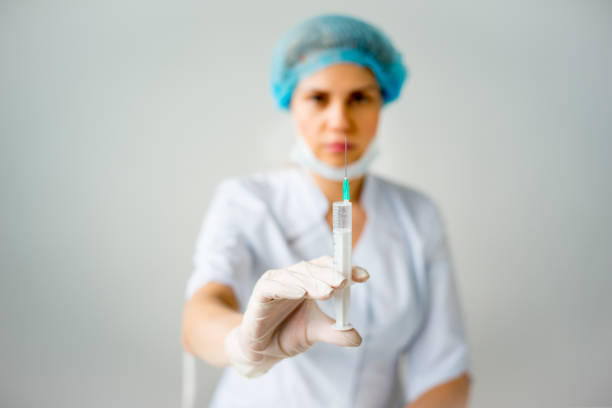 A portrait of a female pediatrician in a clinic