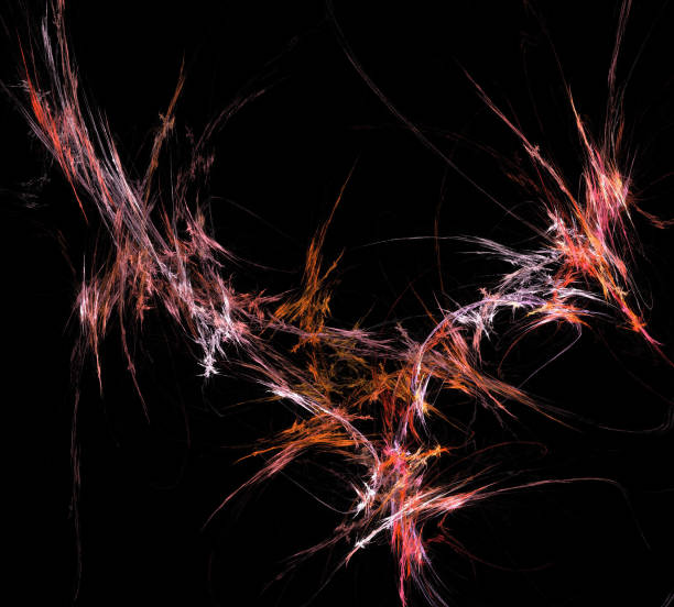 istock image of one Digital Fractal on Black Color 904798114