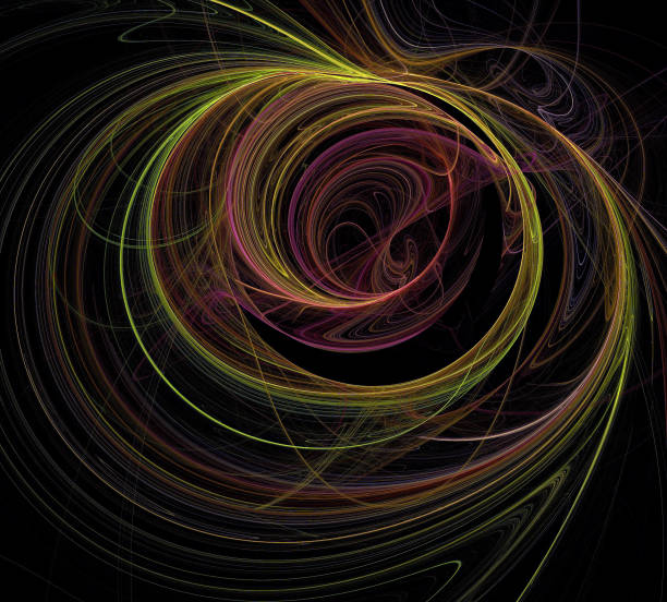 istock image of one Digital Fractal on Black Color 904798426