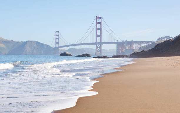 istock The view of Golden Gate bridge from the baker beach. 904802226