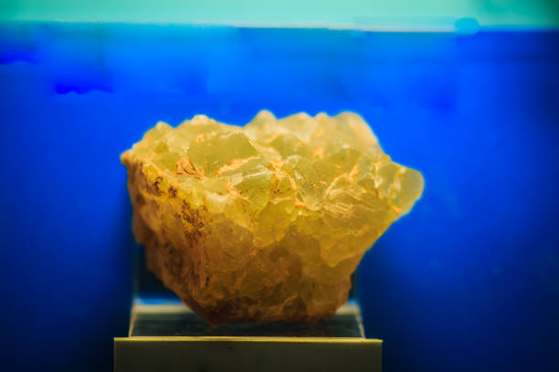 istock Fluorite rock specimen from mining and quarrying industries. Fluorite (also called fluorspar) is the mineral form of calcium fluoride, CaF2. It belongs to the halide minerals. 904802478