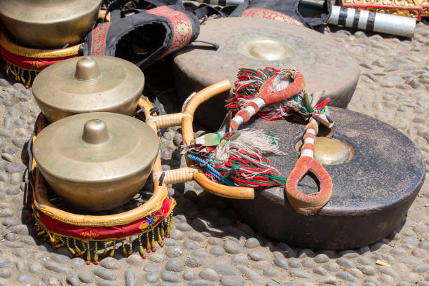 istock Gamelan, traditional musical instruments of Java and Bali in Indonesia. Close up 904803046