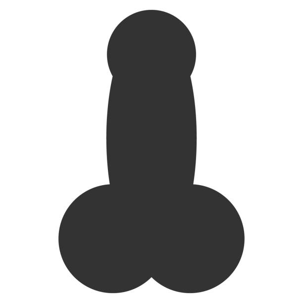 PENIS icon. Vector PENIS icon. Vector. phallus shaped stock illustrations