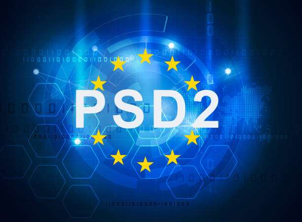 payment services directive PSD2 vector art illustration