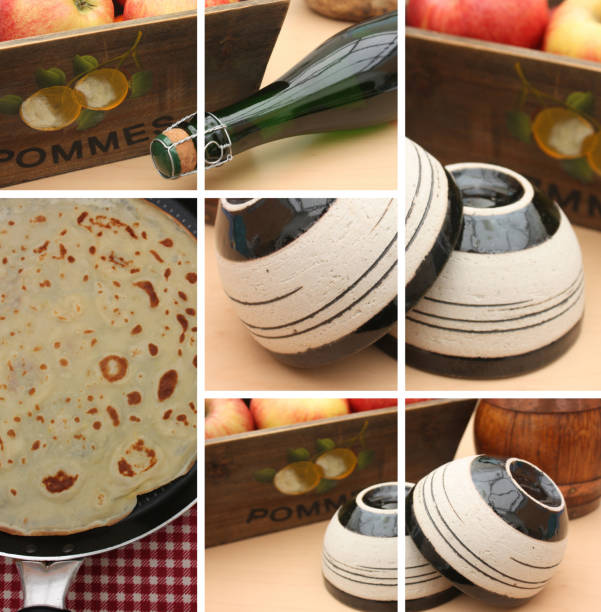 Sweet pancake  Farmer's cider   Bowl of cider