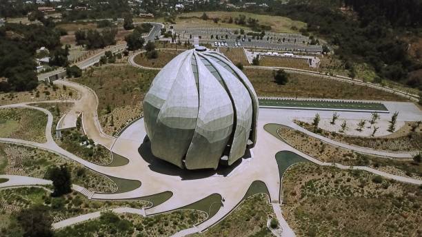 istock Aerial view of Bahai temple 904822314
