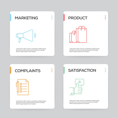 Client Reference Infographic Customer Relationship Infographic Design Template Stock Illustration ...