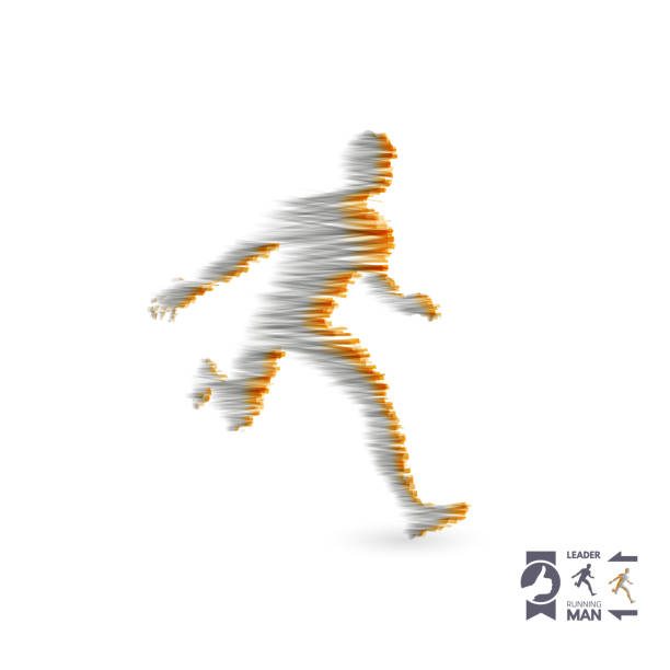 istock Running man. Design for sport and business. Sport concept. Vector illustration. 904826766
