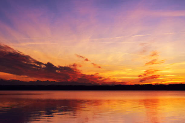 istock Beautiful sunset at Lake Starnberg 904837816