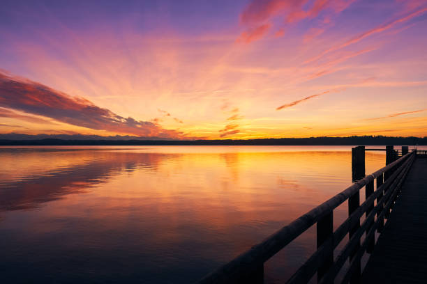istock Beautiful sunset at Lake Starnberg 904837866