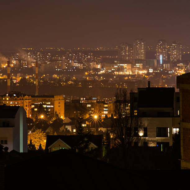 istock Night panorama of Belgrade 904841188