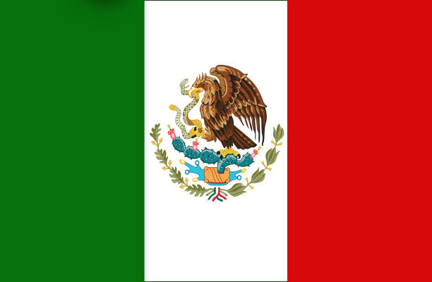 мексиканский флаг - latin america mexican flag mexico mexican culture стоковые фото и изображения