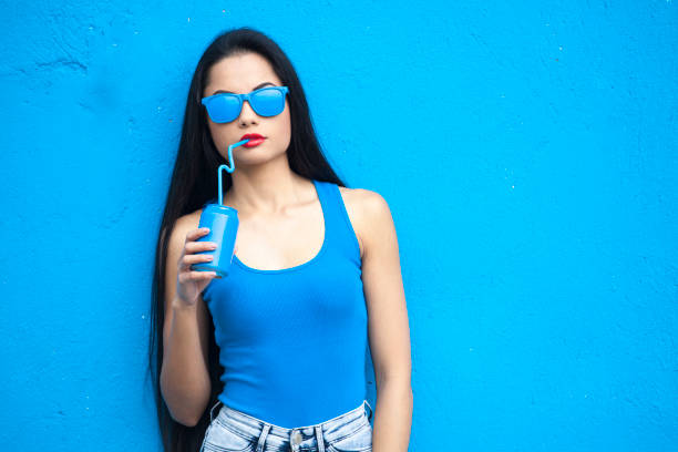 istock Woman in blue colour 904860188