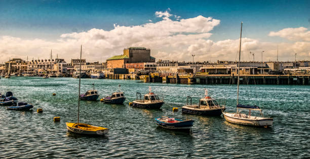 istock Popular resort in England.Dorset count. 904862684