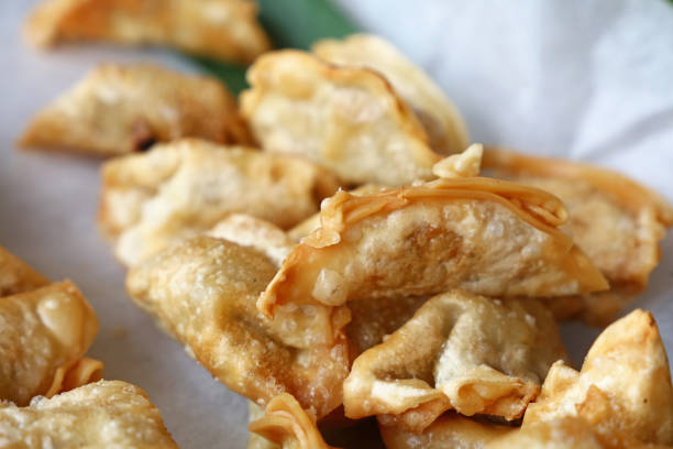istock Traditional Chinese Jiaozi deep fried dumplings 904884280