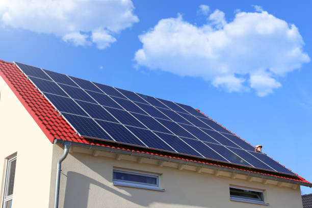 istock Photovoltaic: Roof with solar panels 904884824