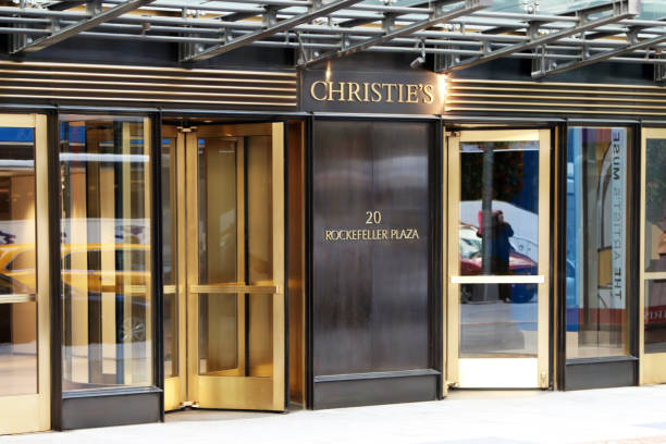 Christie's Auction House entrance stock photo